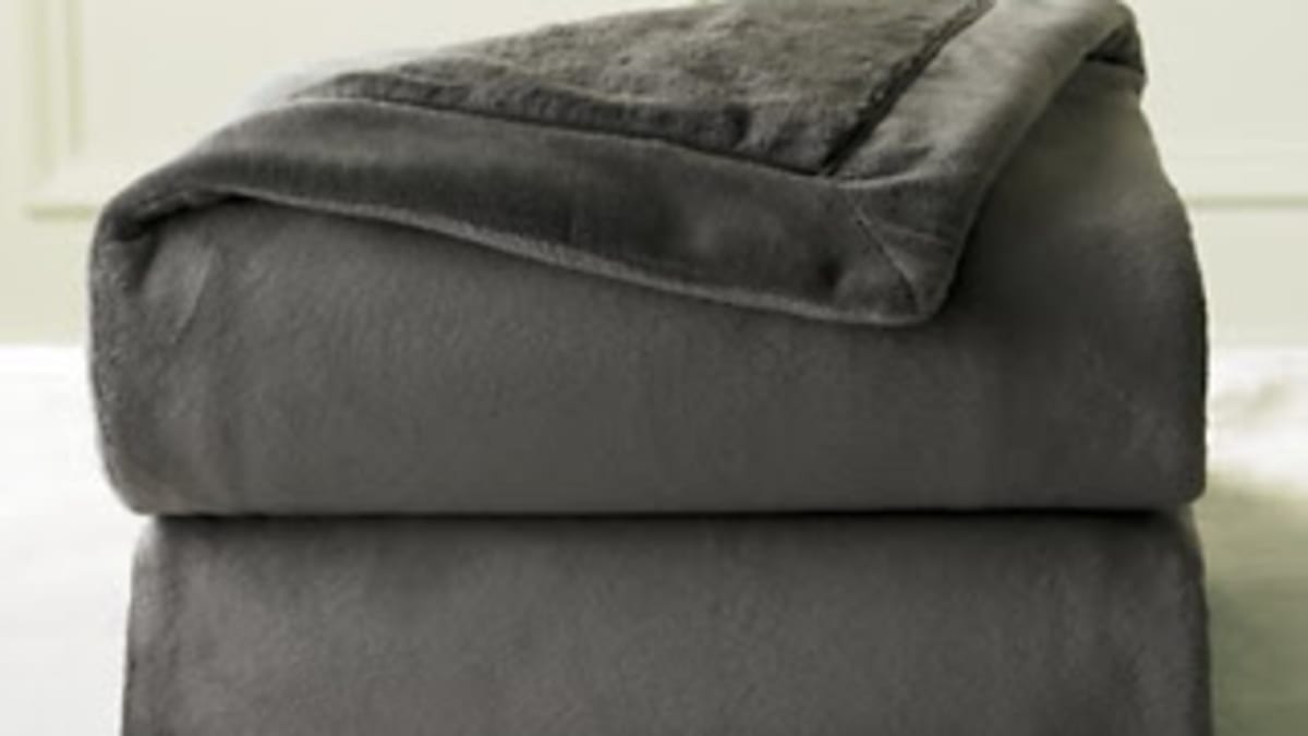 Restoration hardware store plush throw