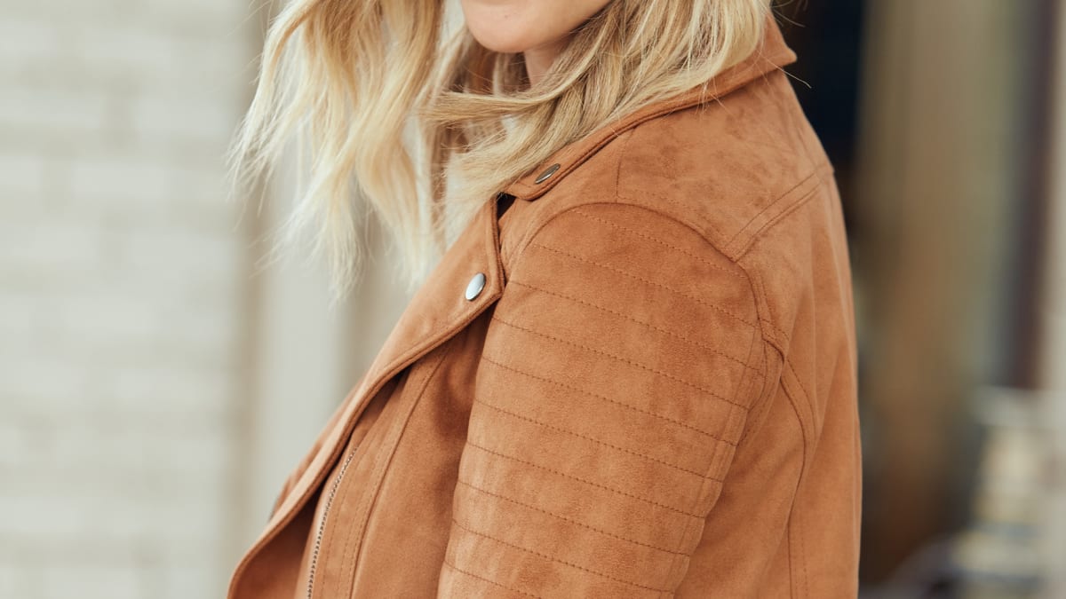 Cupcakes and cashmere faux leather jacket store