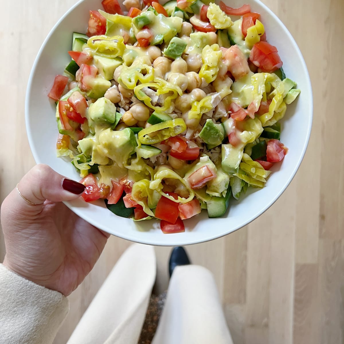 My Everyday Chopped Salad Recipe - Lexi's Clean Kitchen