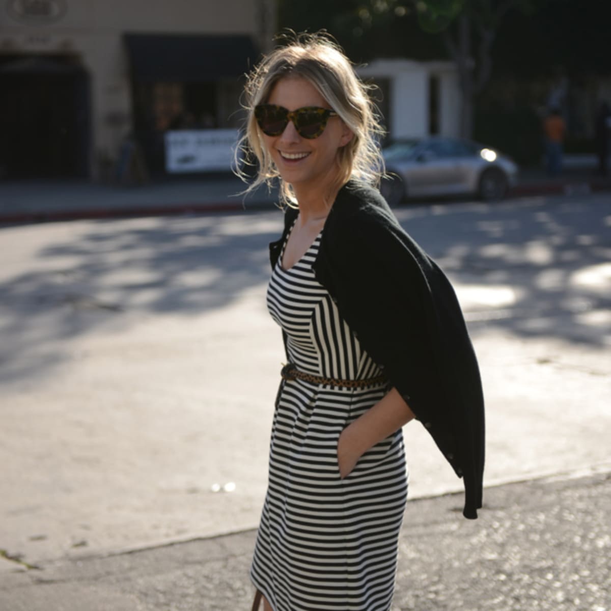 Cupcakes and cashmere striped dress sales