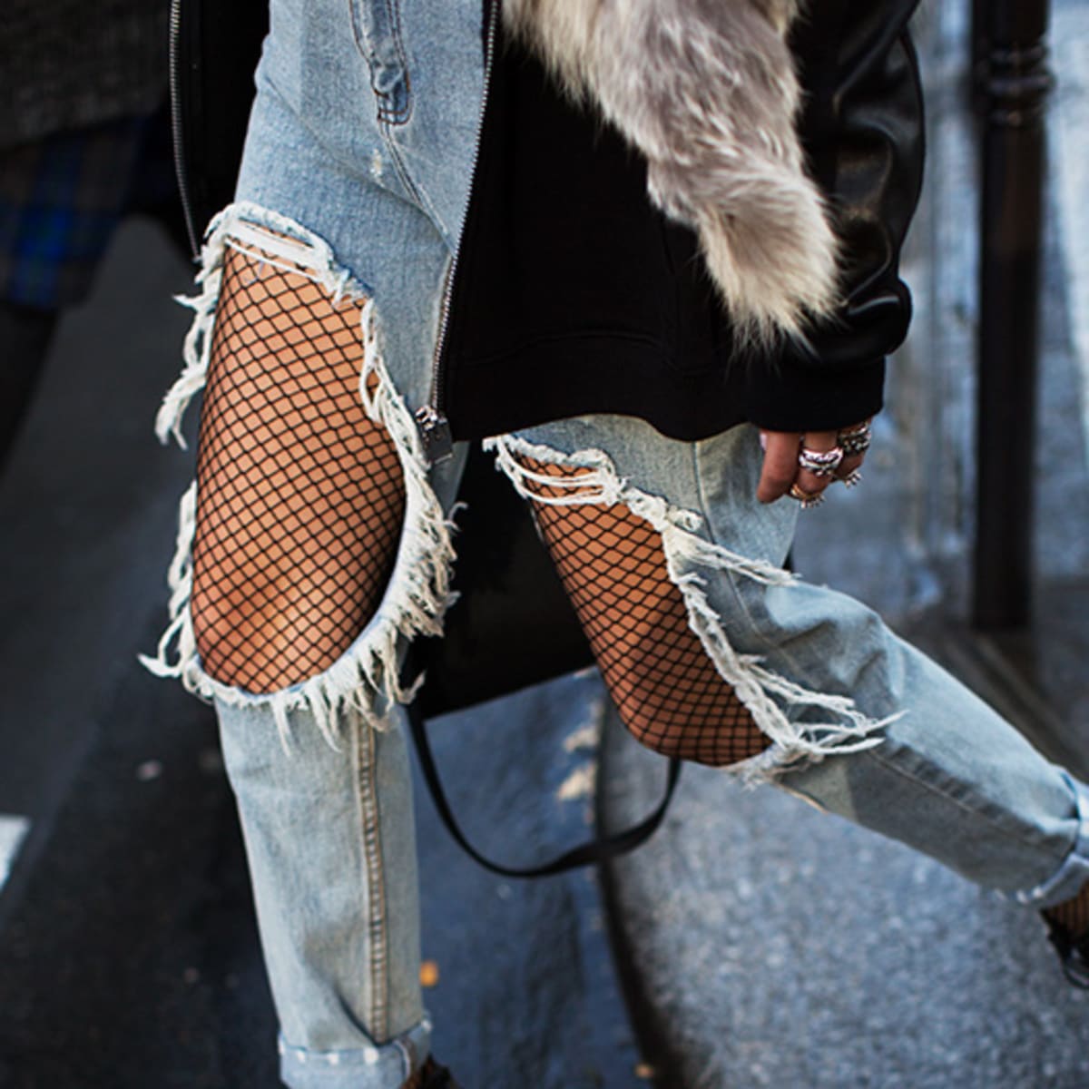 Tights under ripped jeans 2019 cheap