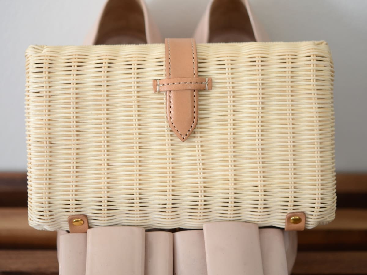 J crew top straw clutch