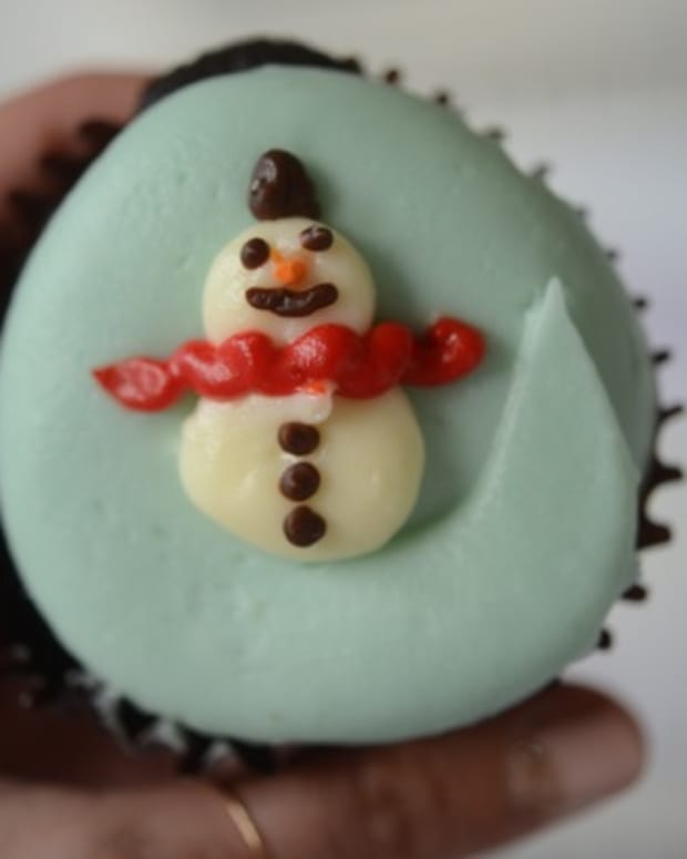 snowman-cupcake