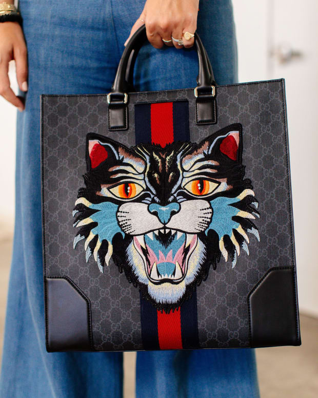 Gucci angry cat tote shop