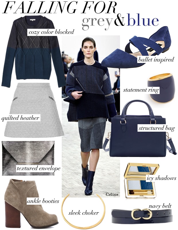 Grey and Blue - Cupcakes & Cashmere