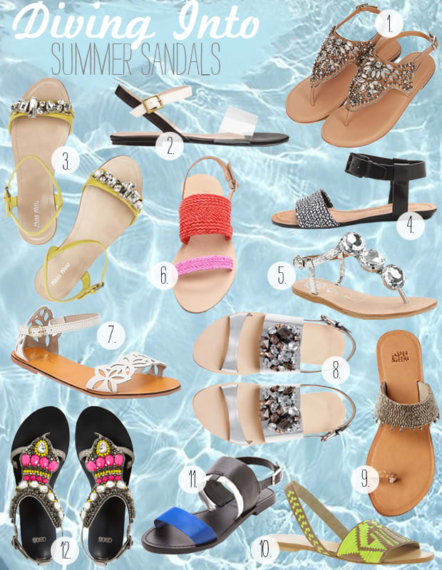 Summer Sandals - Cupcakes & Cashmere