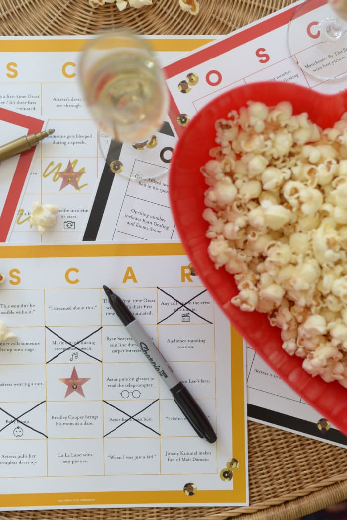 Academy Awards Entertaining Idea: Oscar Bingo - Cupcakes & Cashmere