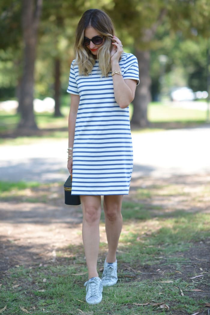 Stripes and Sneakers - Cupcakes & Cashmere