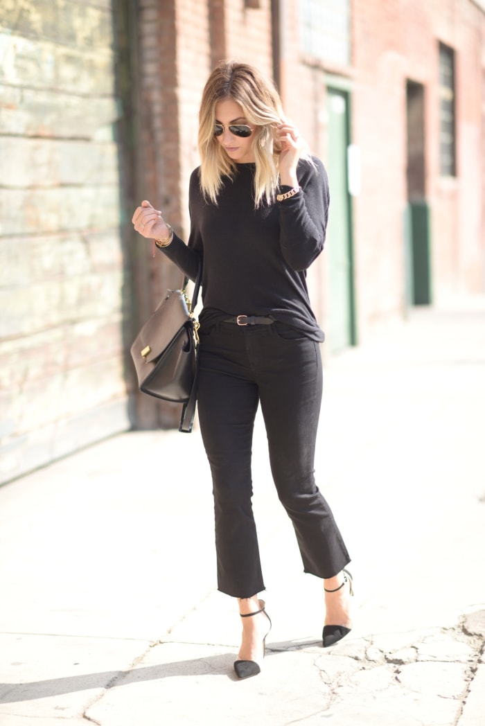 How to Wear an All-Black Outfit - Cupcakes & Cashmere