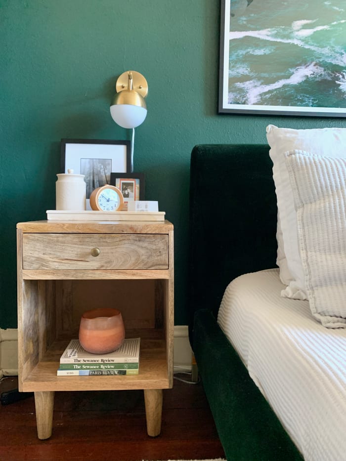 How to Style a Bedside Table with Target Finds (And a Tour of Leslie's ...