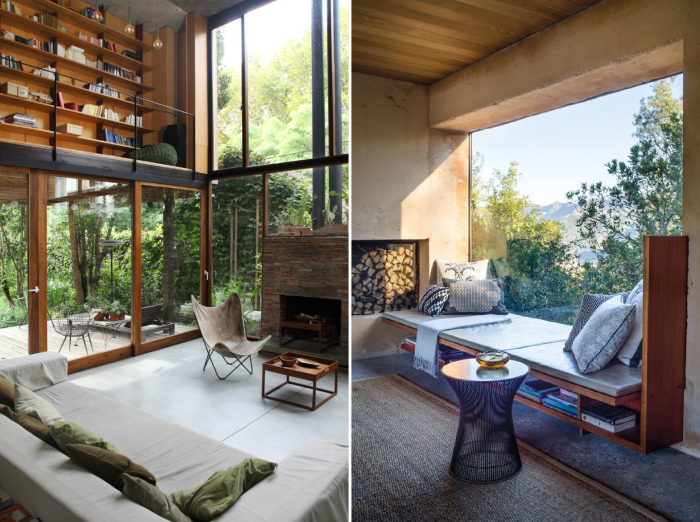 Des images inspirantes de la maison que nous espérons approcher un jour. (Image de gauche via le magazine Home Locale, image de droite via Casa Tres Chic)
