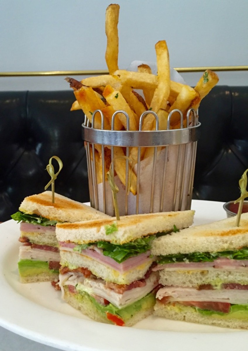 One of the best Club Sandwiches, at Bottega Louie