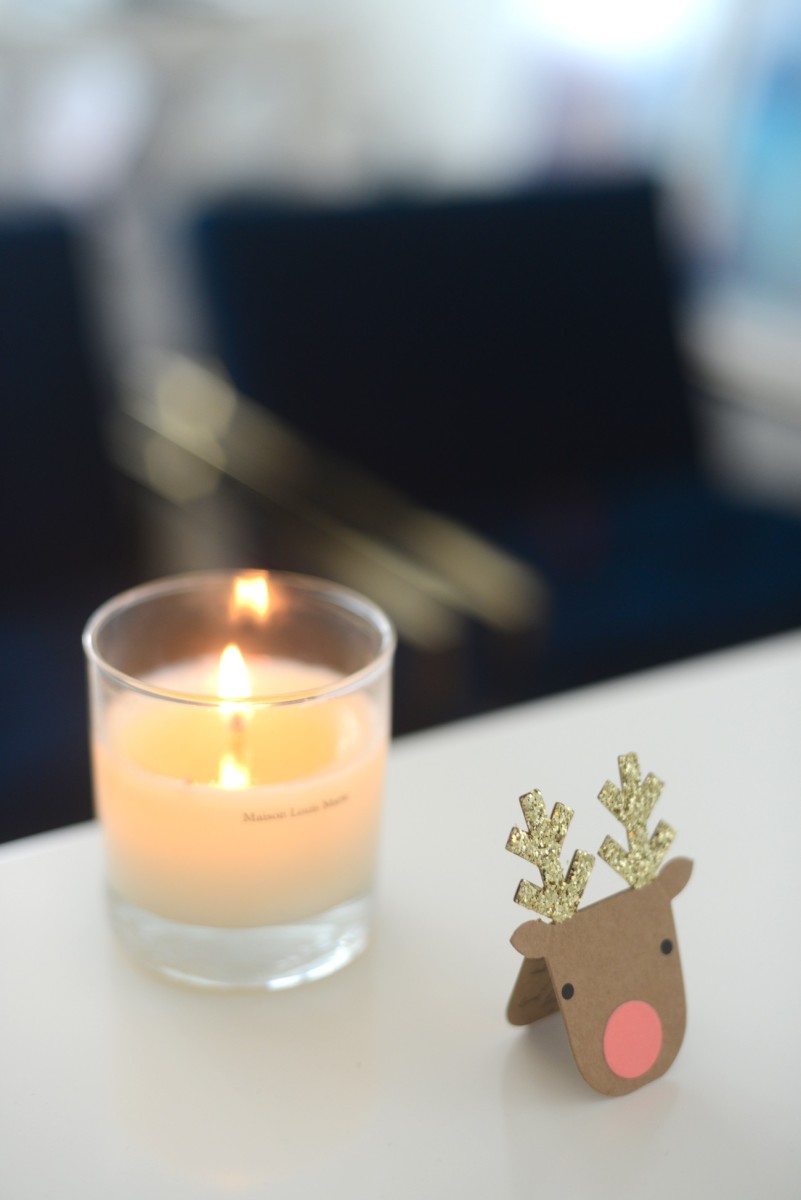 {The sweetest little miniature reindeer card}