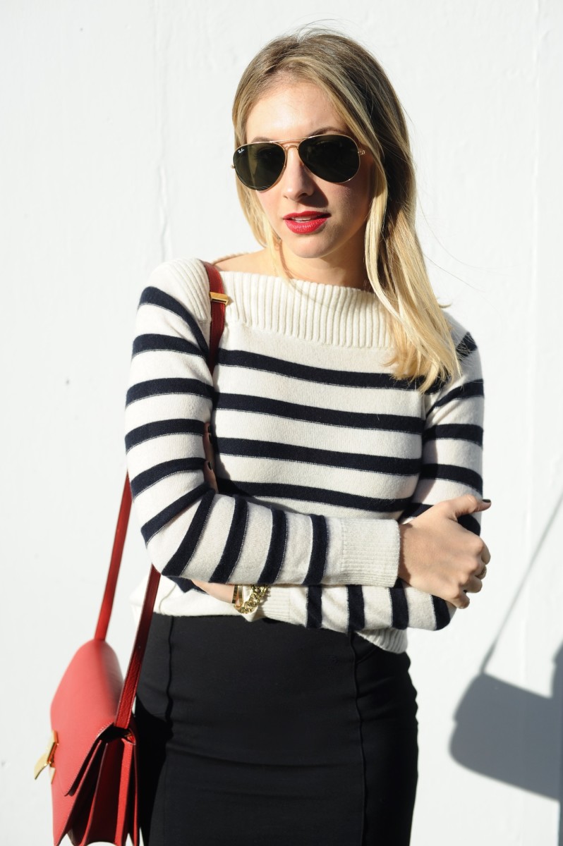 Black and White Striped - Cupcakes & Cashmere