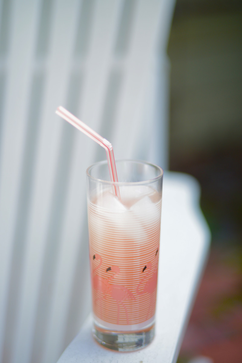 {Warm weather that encourages cocktails to be enjoyed outside}