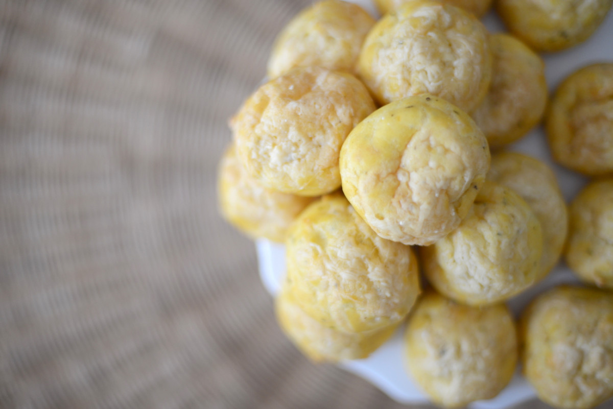 {Rach's incredible cheese puffs (which I stuffed with scrambled eggs the next morning}