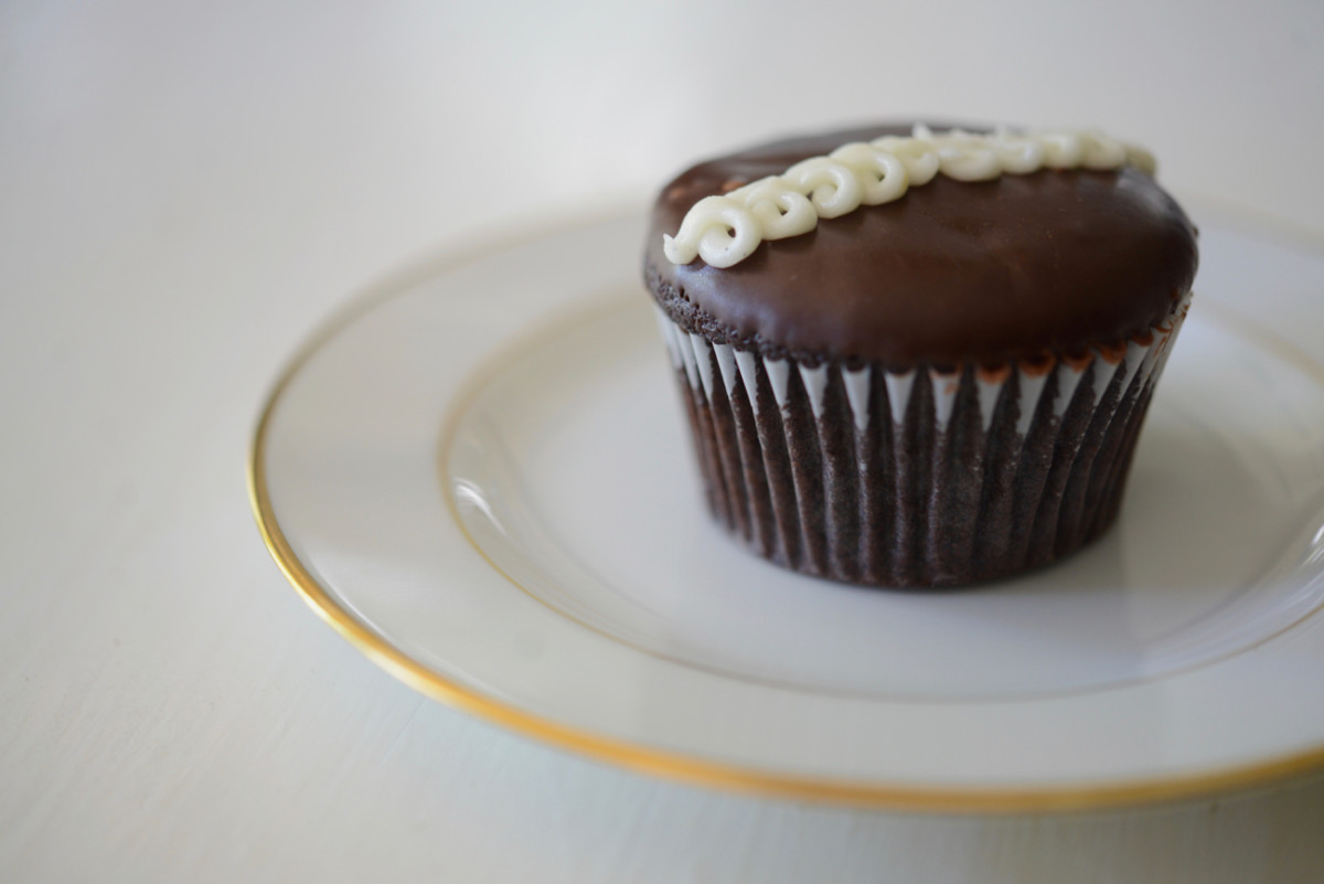 {A gourmet spin on a Hostess cupcake from Sycamore Kitchen}