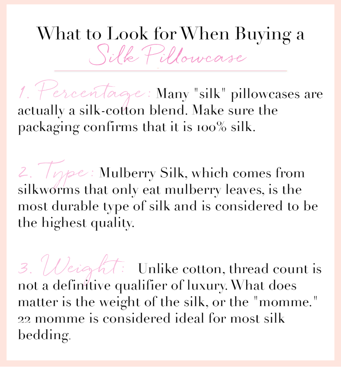 What to Look for When Buying a Silk Pillowcase