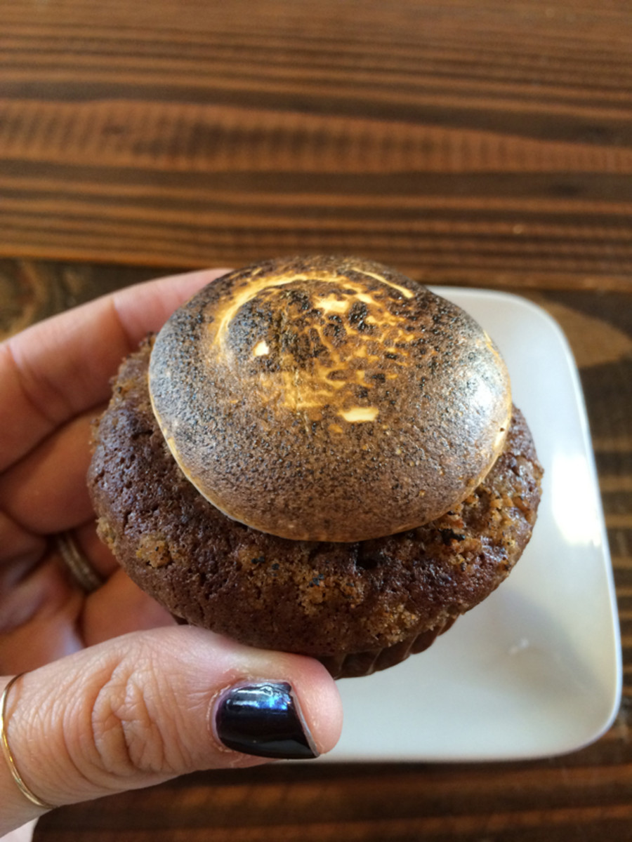  {S'mores cupcake for a midday pick-me-up at Sycamore Kitchen}
