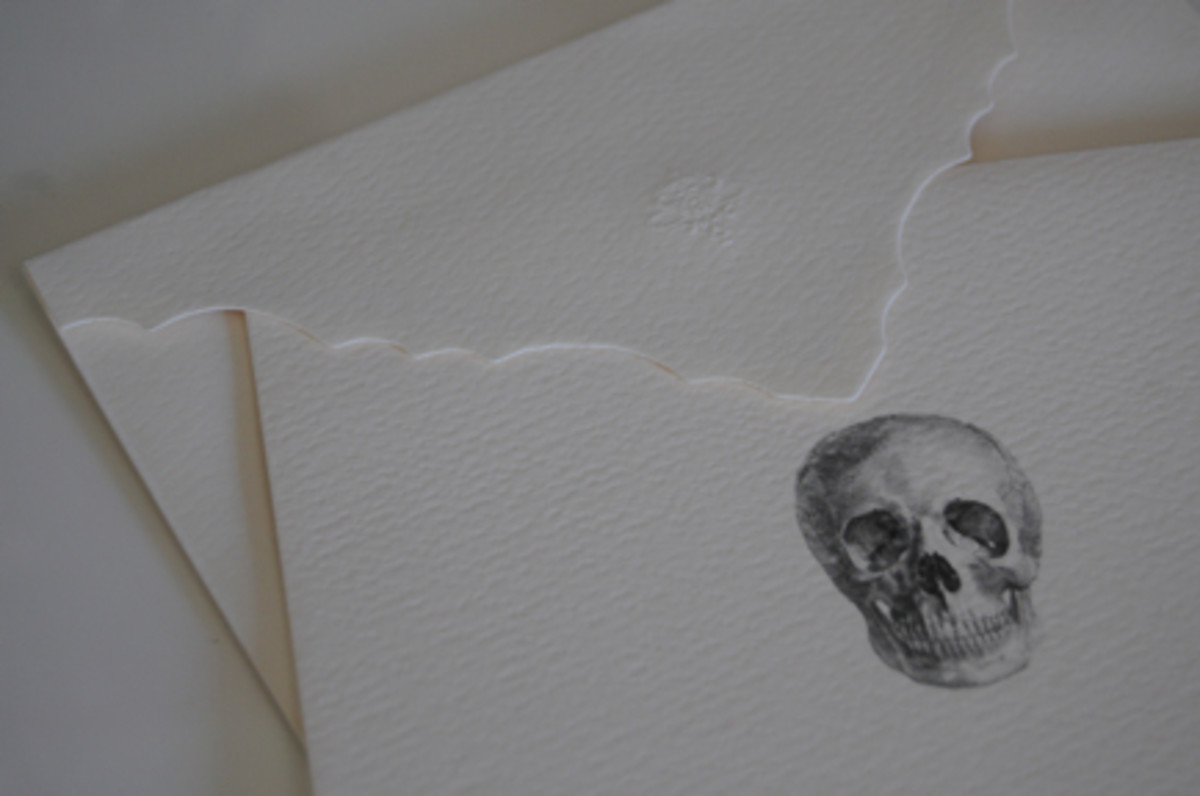 {D.L. & Co. Skull Stationery - purchased through Gilt Groupe}