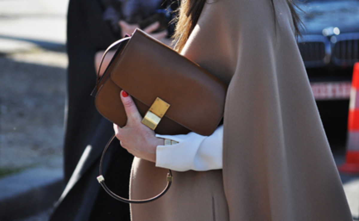  {Camel colors + Structured clutch}