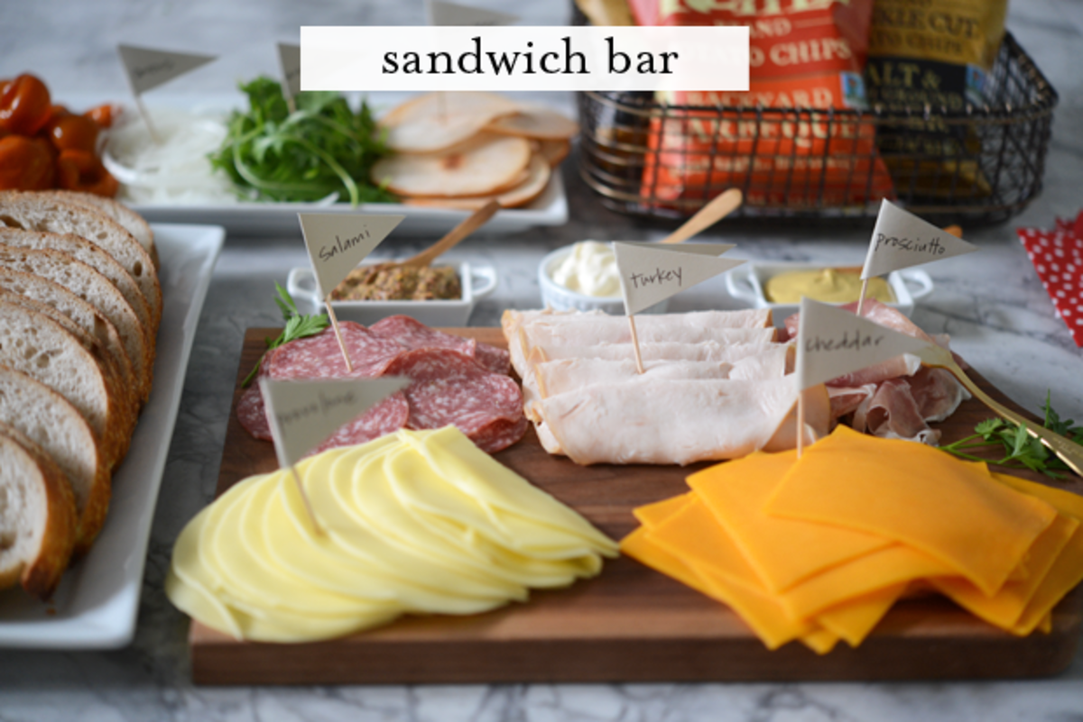 Oscars Party Sandwich Bar - Cupcakes & Cashmere