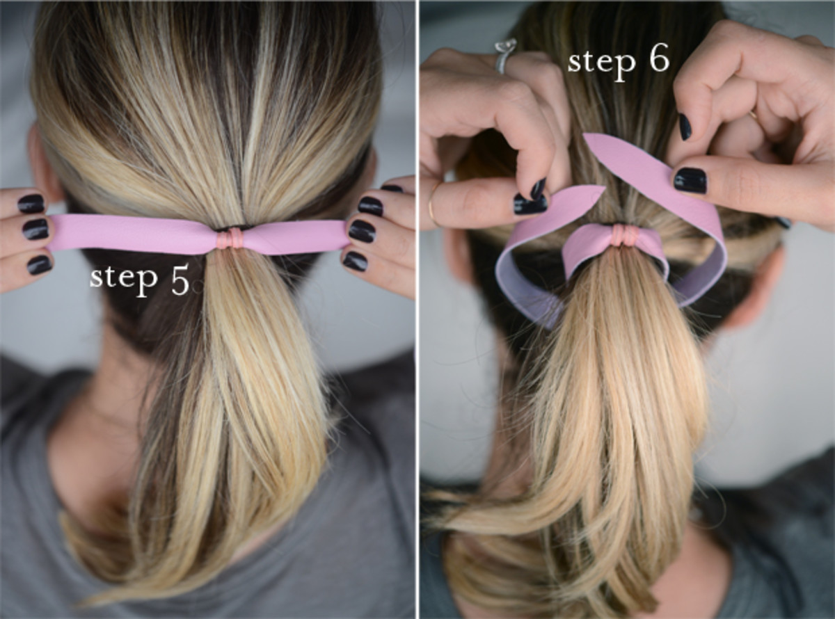 DIY: Leather Hair Tie - Cupcakes & Cashmere