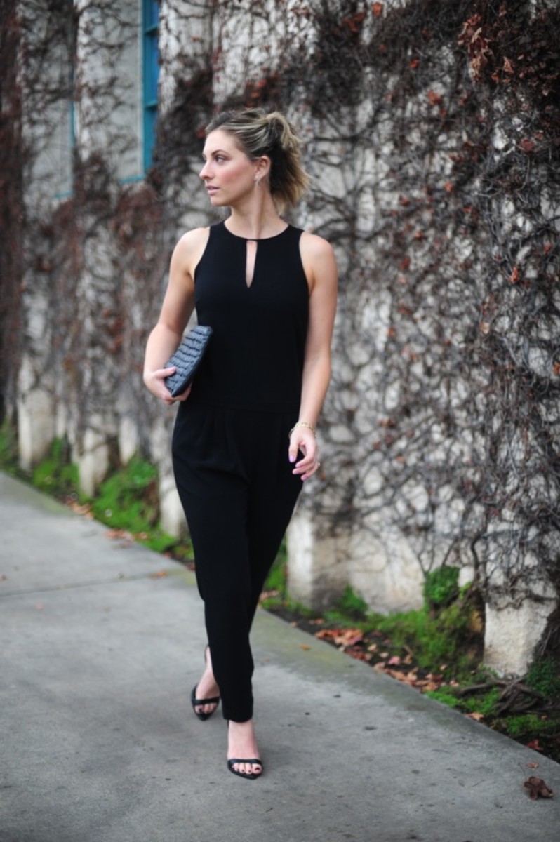 cupcakes and cashmere black jumpsuit
