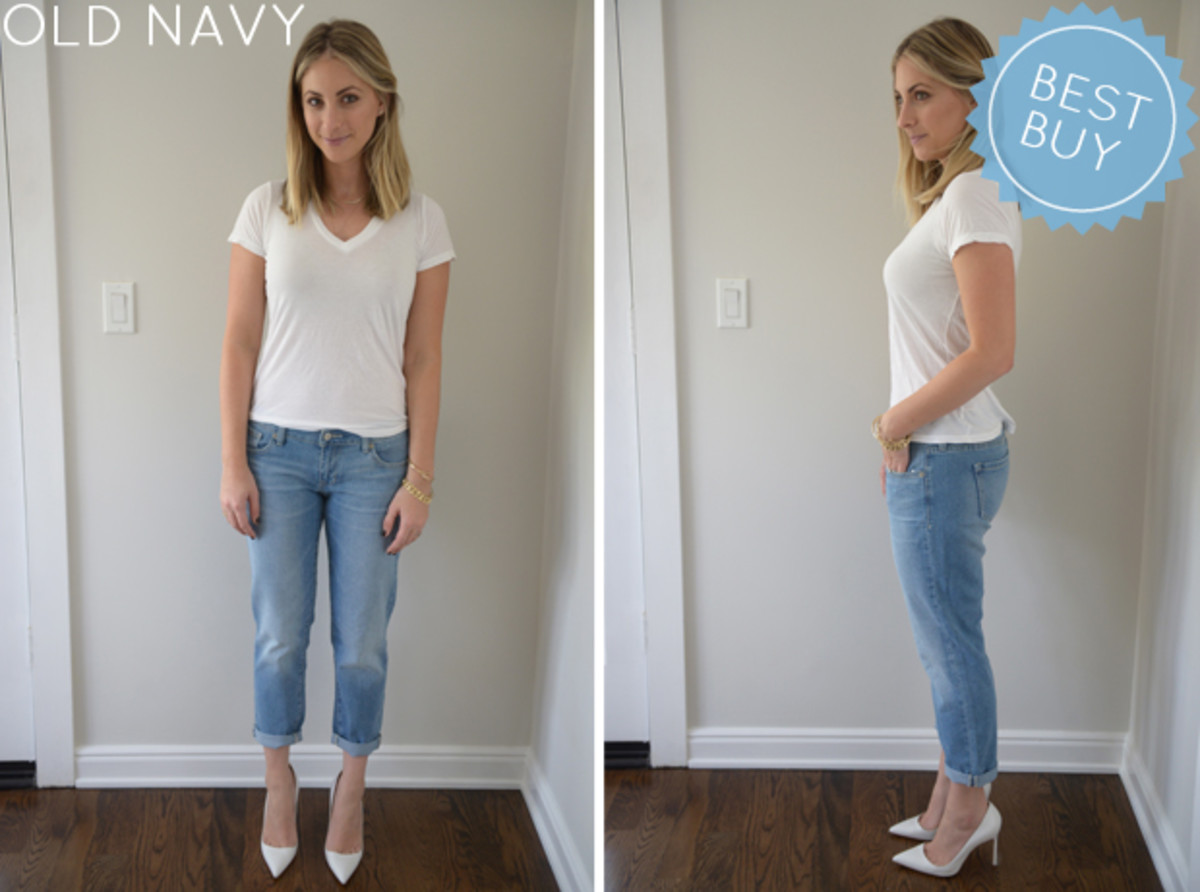 old navy white boyfriend jeans