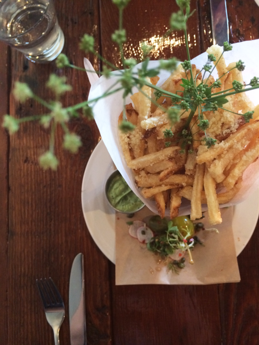  {Truffle Fries with the prettiest sprig}