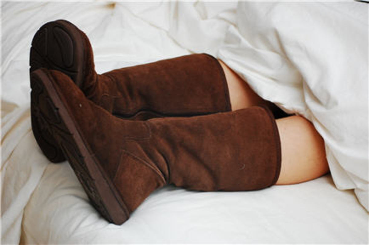 {Ugg boots in the early morning}