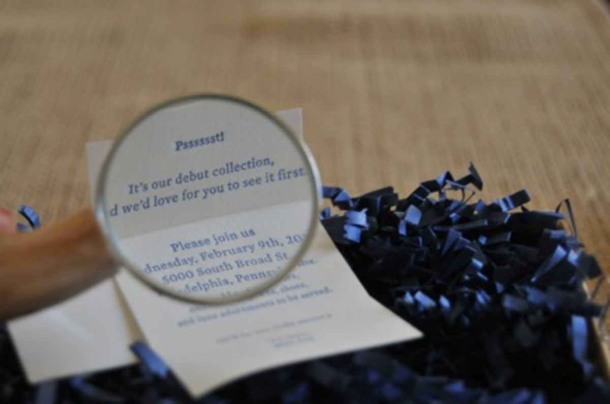  {Cutest invite ever. Inside the box was a tiny note with a magnifying glass}