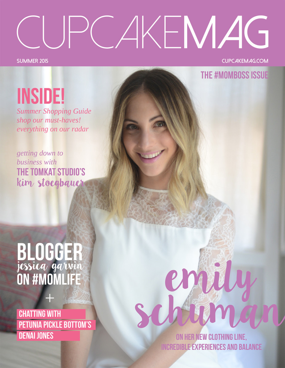 Excited to be on the cover of CupcakeMag's #MomBoss summer issue.