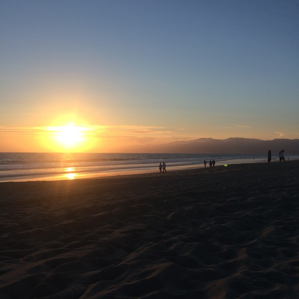 {End of summer Santa Monica beach sunsets}