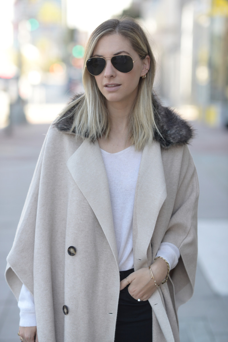 How to Style a Fux Fur Coat - Cupcakes & Cashmere