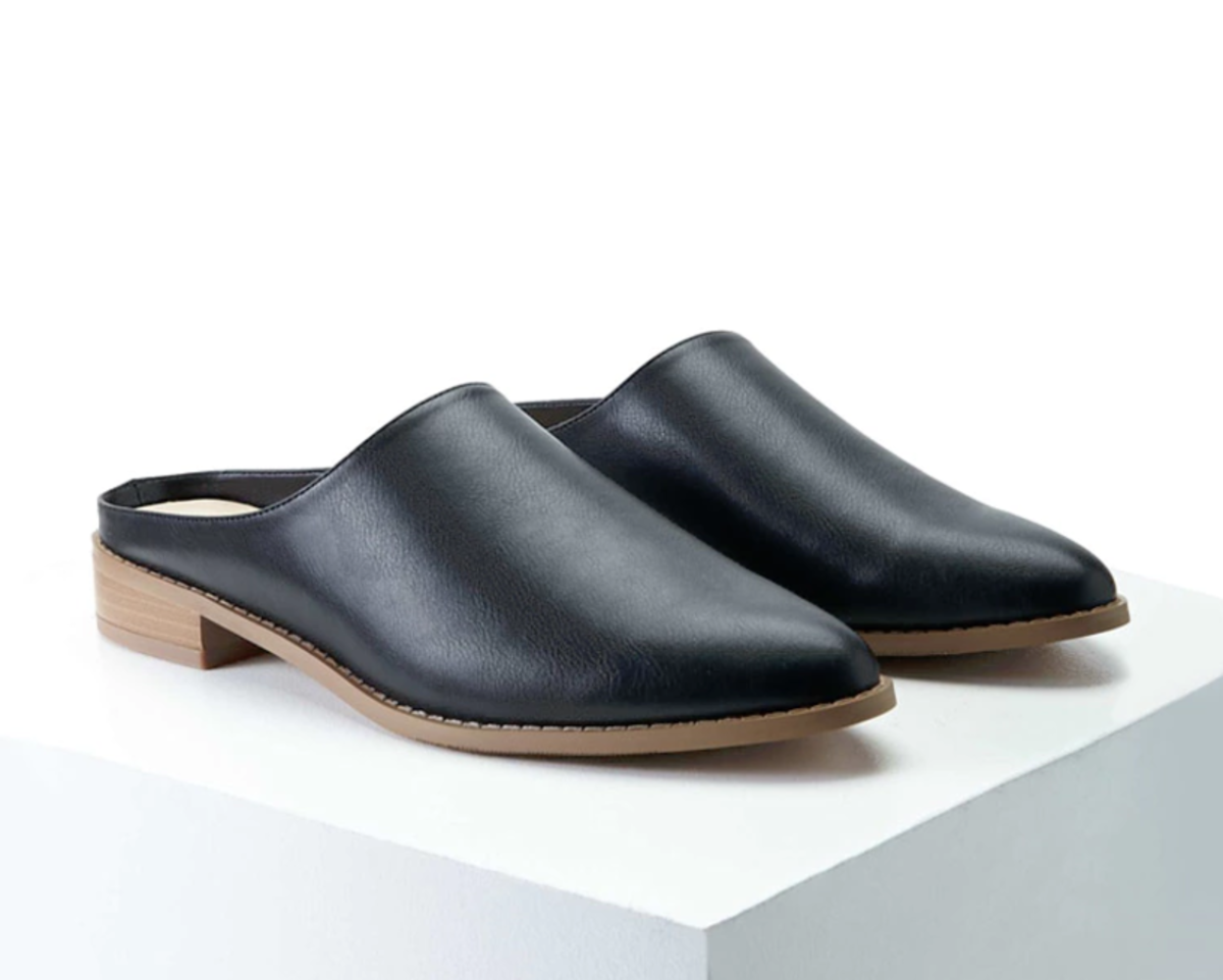 Shop the Item: Faux Leather Mules ($32) - These mules are chic, simple, and so wearable 