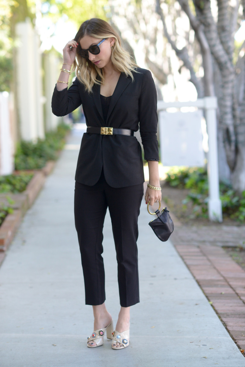 How to Style a Black Suit - Cupcakes & Cashmere