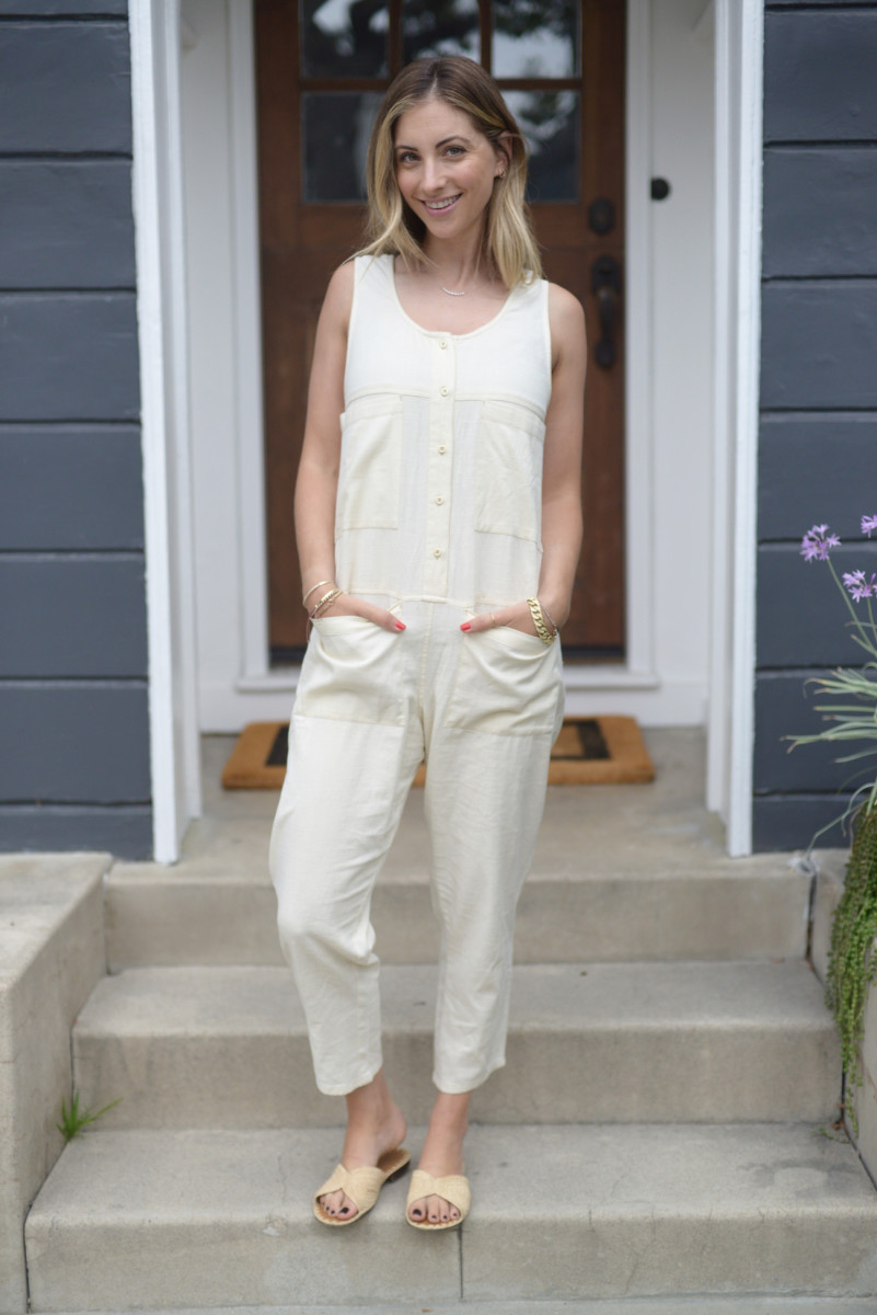 billabong white jumpsuit