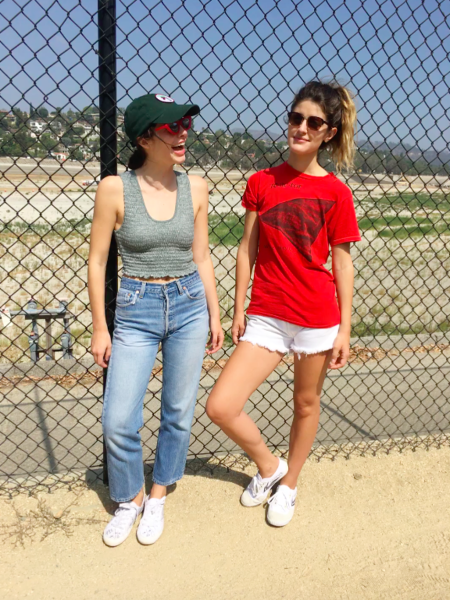 I make her laugh - probably at my embarrassing accidental leg pop move