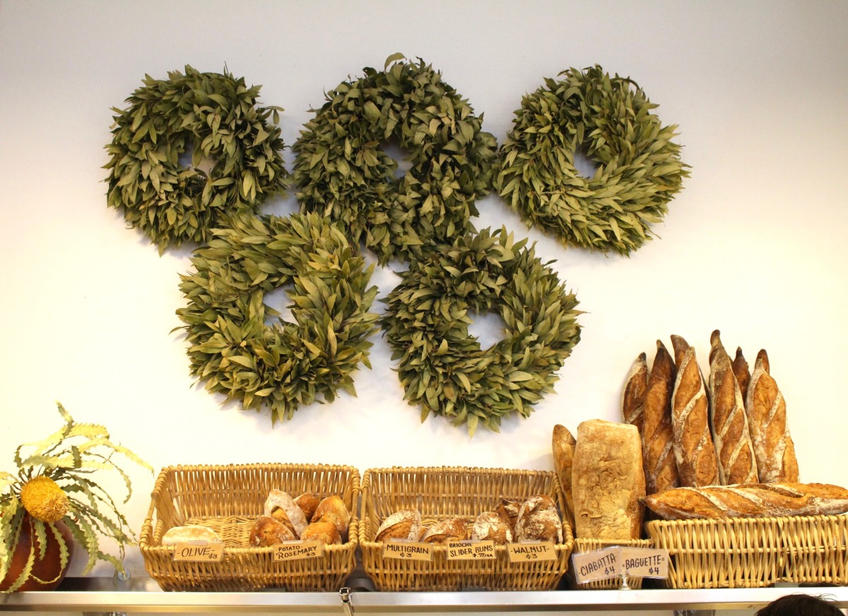 {A stunning, rustic display at a local market}