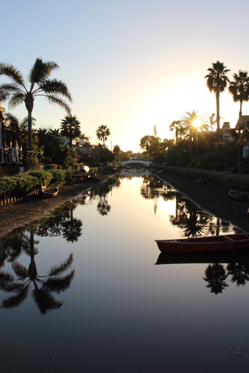{Sunset at the Venice Canals}