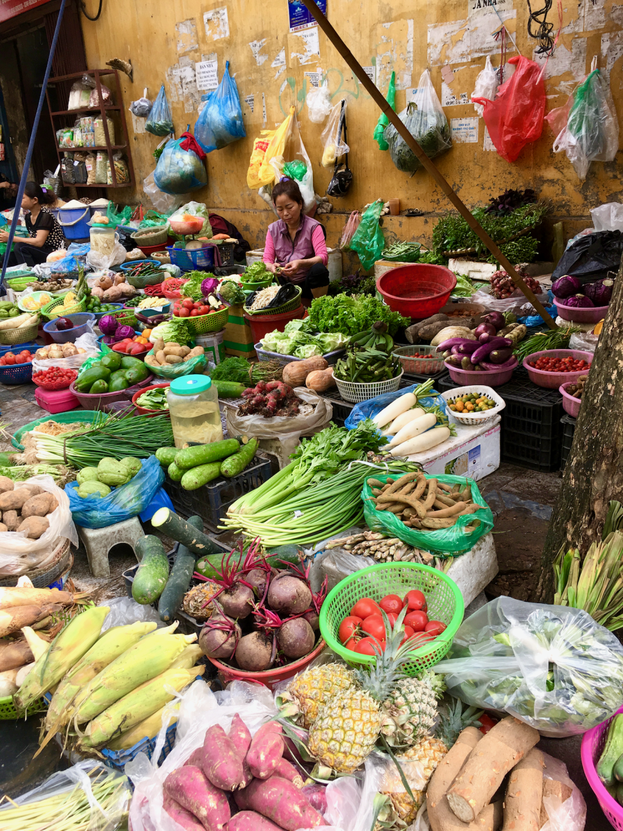 A market in Hanoi.