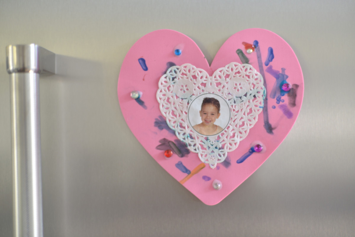 {A valentine from my valentine that graces our fridge}