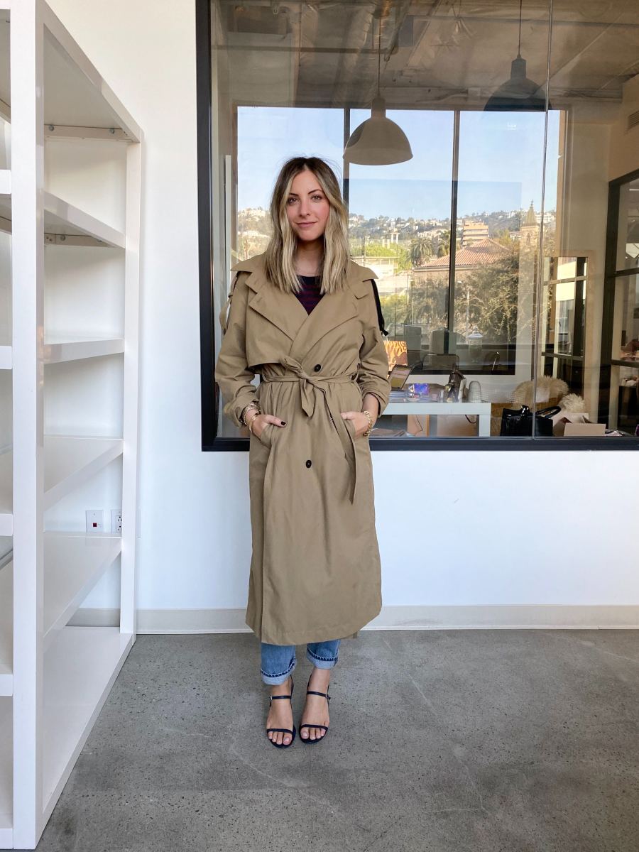 Tuesday: Zara Trench (similar here), T by Alexander Wang Tee (similar here), Vintage Levi's (similar here), Cupcakes and Cashmere Shoes