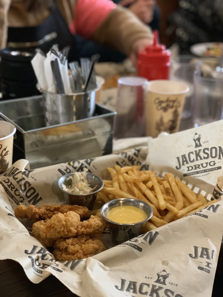 {My meal at Jackson Drug: chicken tenders + fries. It was perfect.}