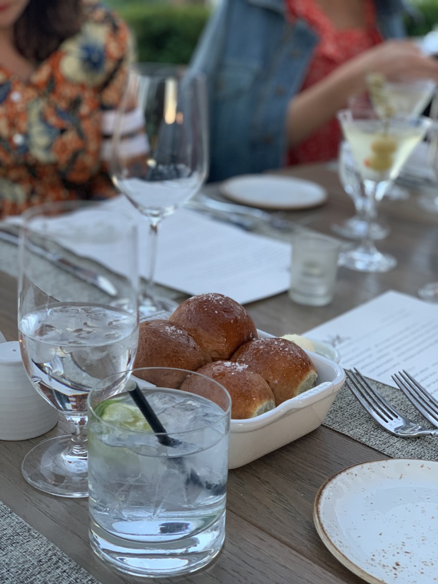 {Dinner at The Oaks - their homemade Parker Rolls alone are worth the drive back to Ojai}