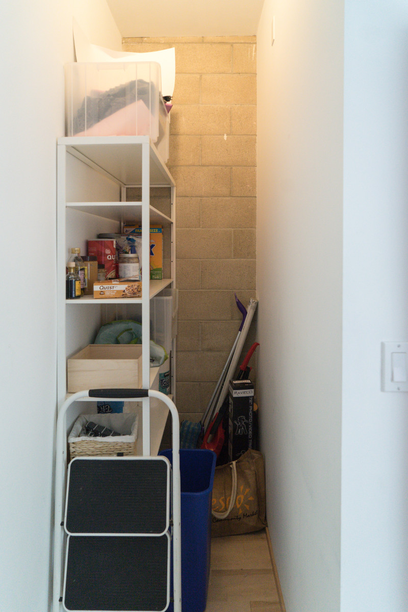 Food now actually goes in our pantry, which is much more organized and streamlined now!