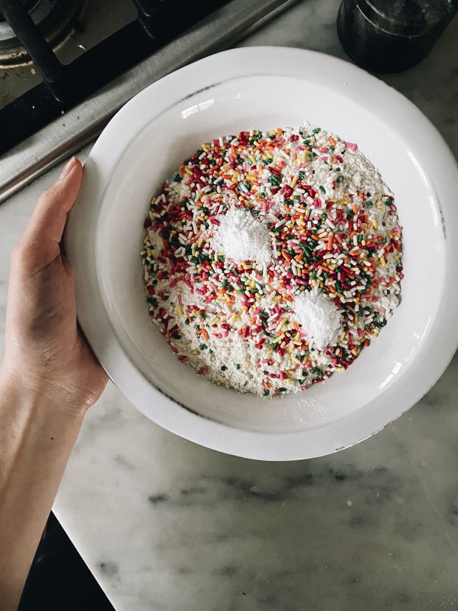 Rainbow sprinkles, of course.