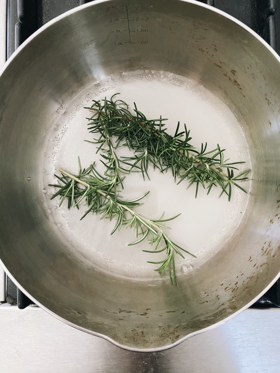 Jess' rosemary simple syrup!