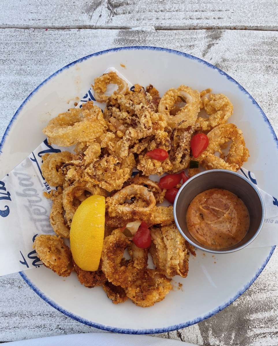 Obviously had to start with a delicious calamari appetizer. 